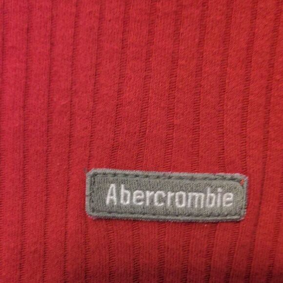 American Eagle Outfitters Men's Burgundy V-Neck Sweater - Picture 4 of 5